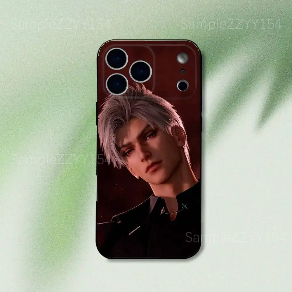 러브 앤 딥스페이스 실루스 폰 케이스 (아이폰 17, 16, 15, 14, 13, 12, Pro, Max, Plus, E, SE4, Air, Mini) 블랙 소프트 펀다