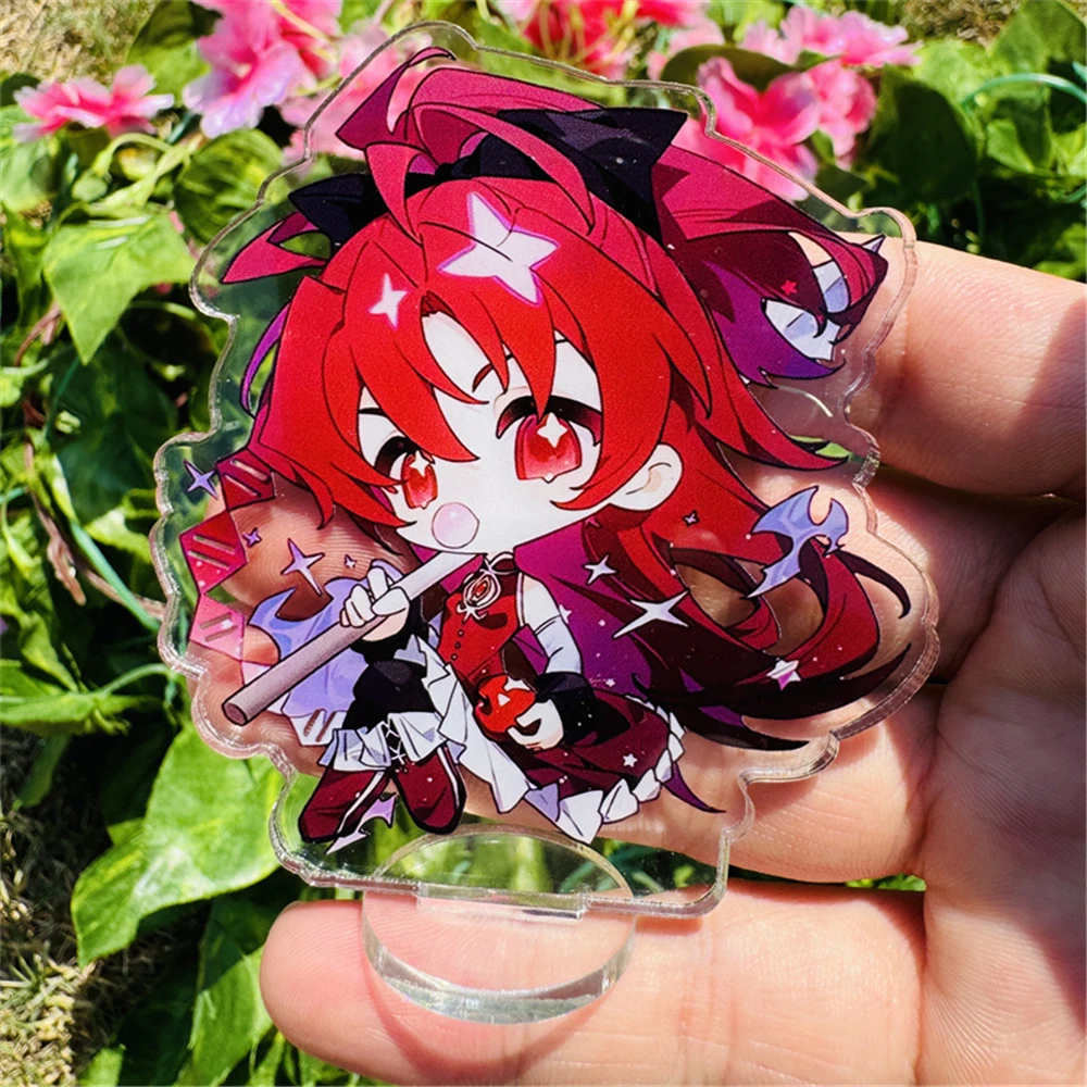 8cm Kaname Madoka Miki Sayaka Akemi Homura Cosplay COSTUME Figure Badge Stand Plate Halloween Prop Accessories Xmas Gift