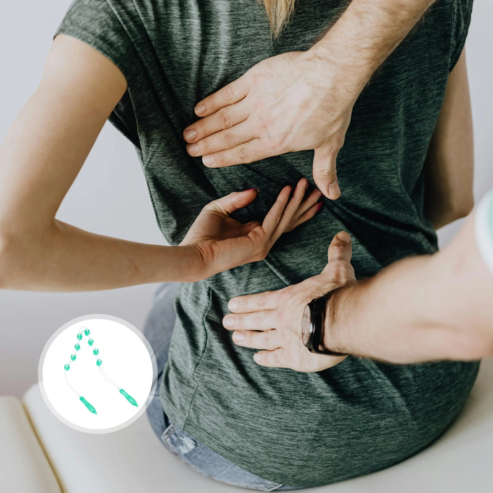 

Handheld Back Massager Roller Eight Rollers Deep Tissue Trigger Point Therapy Tool for Neck Shoulder Waist Muscle Relaxation