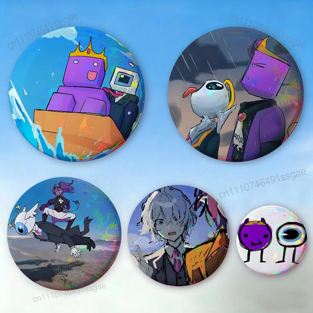 

Wemmbu E-Eggchan Tax Duo Badges,Cartoon,Art, Brooches, Pins, Tin Props, Christmas Gifts, Birthday Gifts