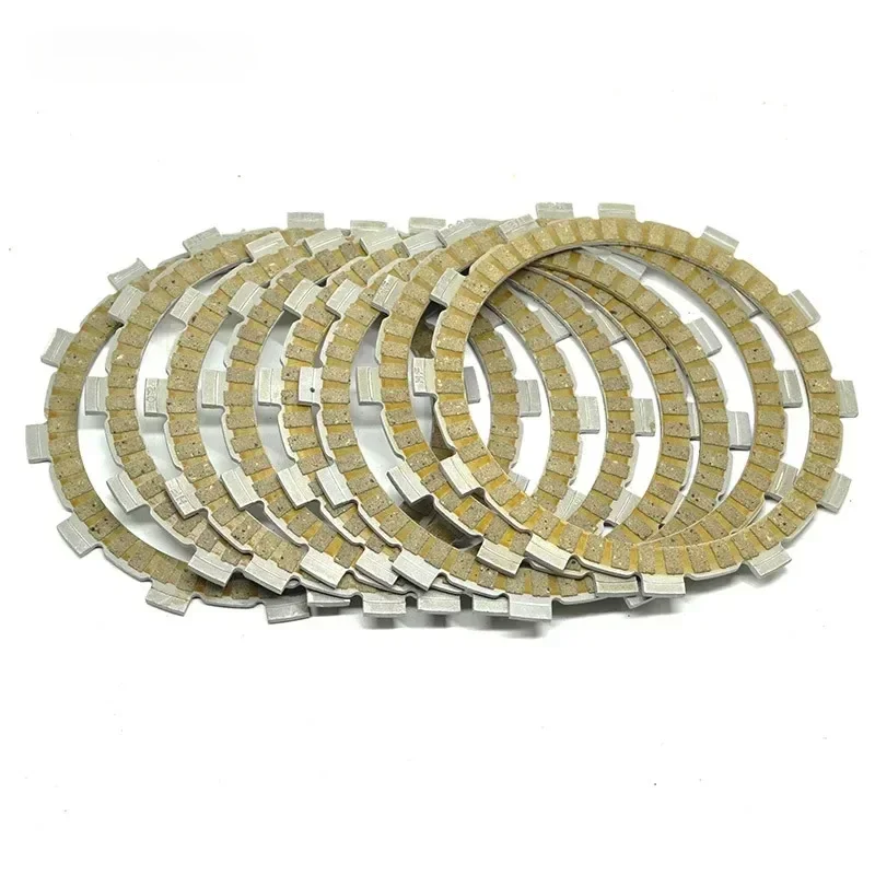 For Kawasaki KLR 650 KL650 KLR650 1996-2011 W650 EJ650 2000-2008 Parts Fiber Clutch Friction Disc Plate Kit 8 PCs Set