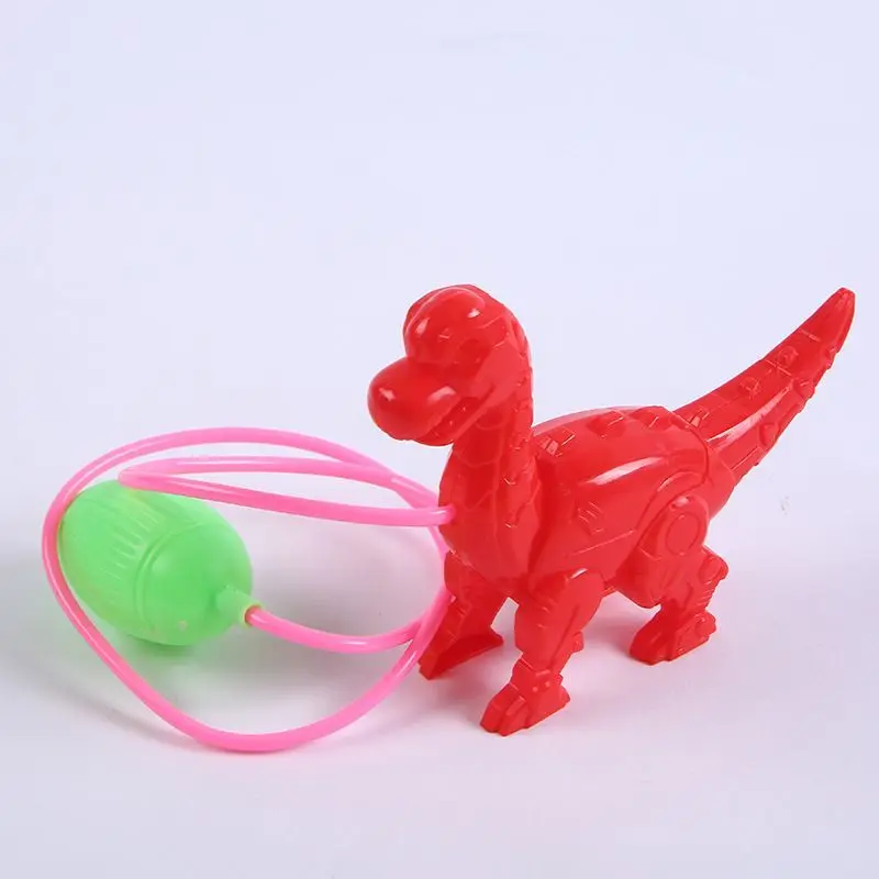 

1PC Pneumatic Animal Kids Hand Pressure Dragon Jumping Dinosaur Nostalgic Toy A Pinch of The Air Bag Horse Will Run Science Toys