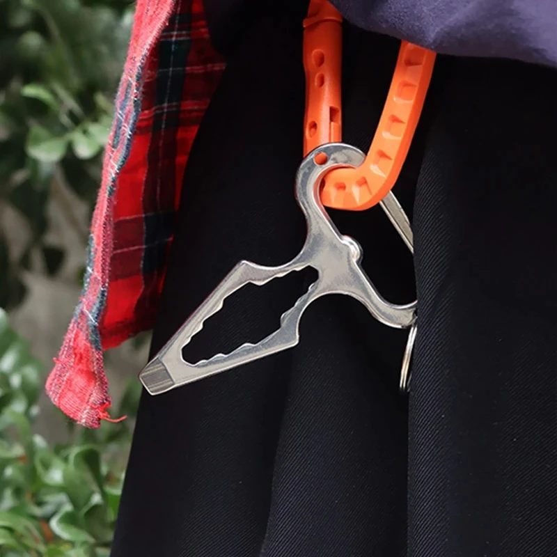 Selbstverteidigungswaffen Outdoor EDC Überlebenswerkzeug Verteidigung Persönlicher Schlüsselanhänger Stinger Flaschenöffner Schraubenschlüssel für Männer Frauen – Detail 10