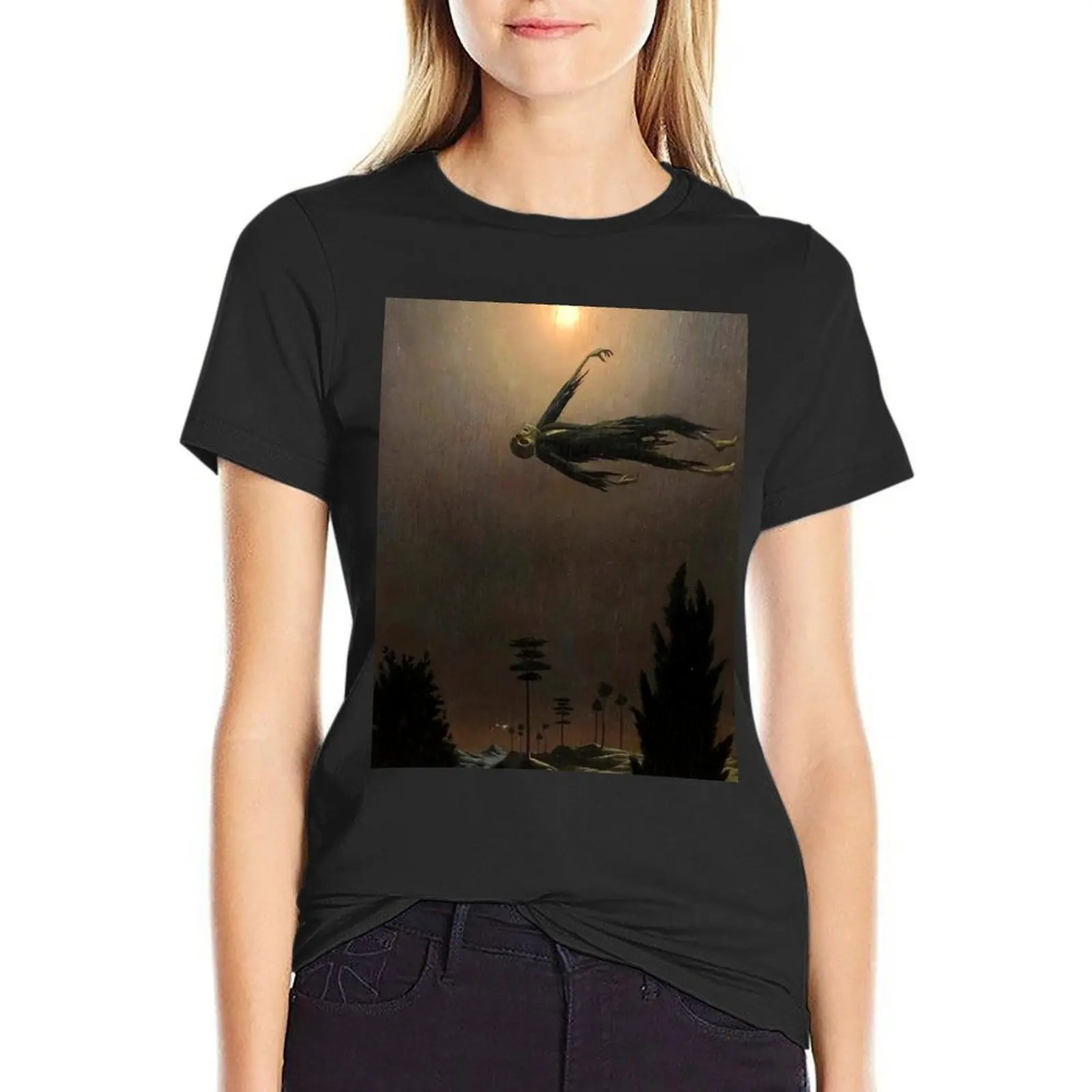 

Apparition Above Trees by Franz Sedlacek T-Shirt funny vintage workout shirts for Women loose fit