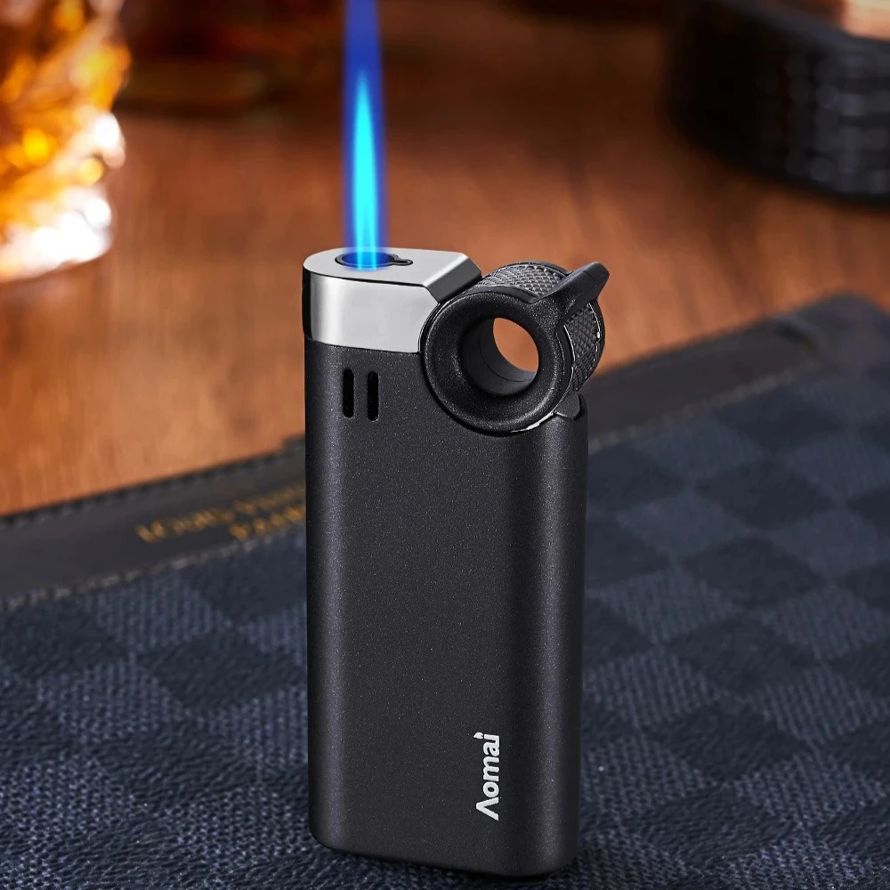 

Portable Windproof Lighter Jet Turbo Blue Flame Torch Lighter Refillable Butane Gas Lighters Smoking Accessories Gadgets for Men