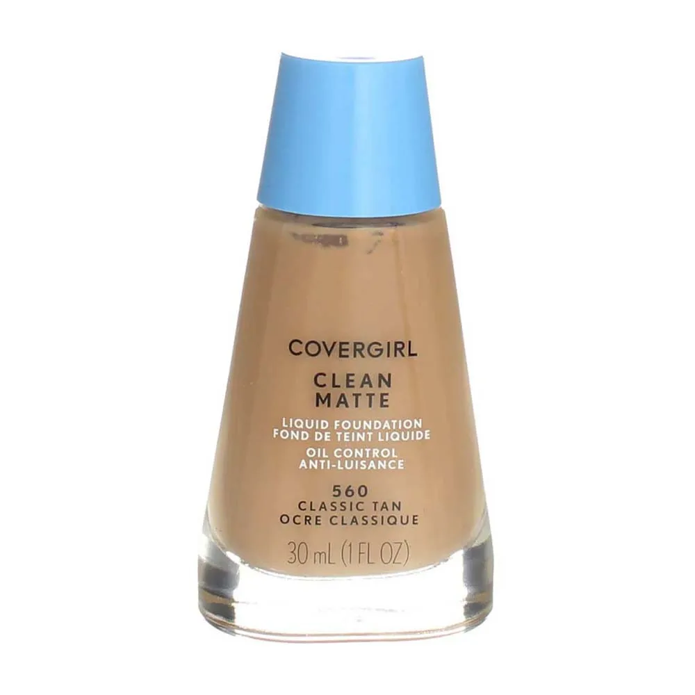 Covergirl Clean Matte Liquid Foundation 1oz 560 Classic Tan