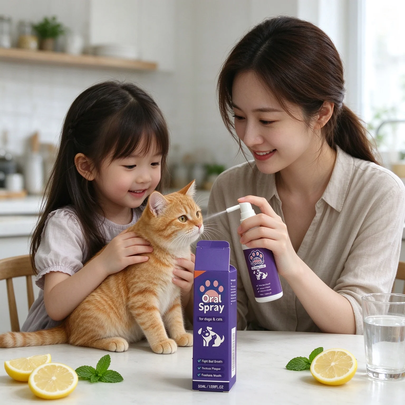 Pet Oral Spray Fresh Breath Cat Dog Tartar Remover Odor Eliminator Gum Care Dog Teeth Plaque Remover Pet Dental Cleaning Spray