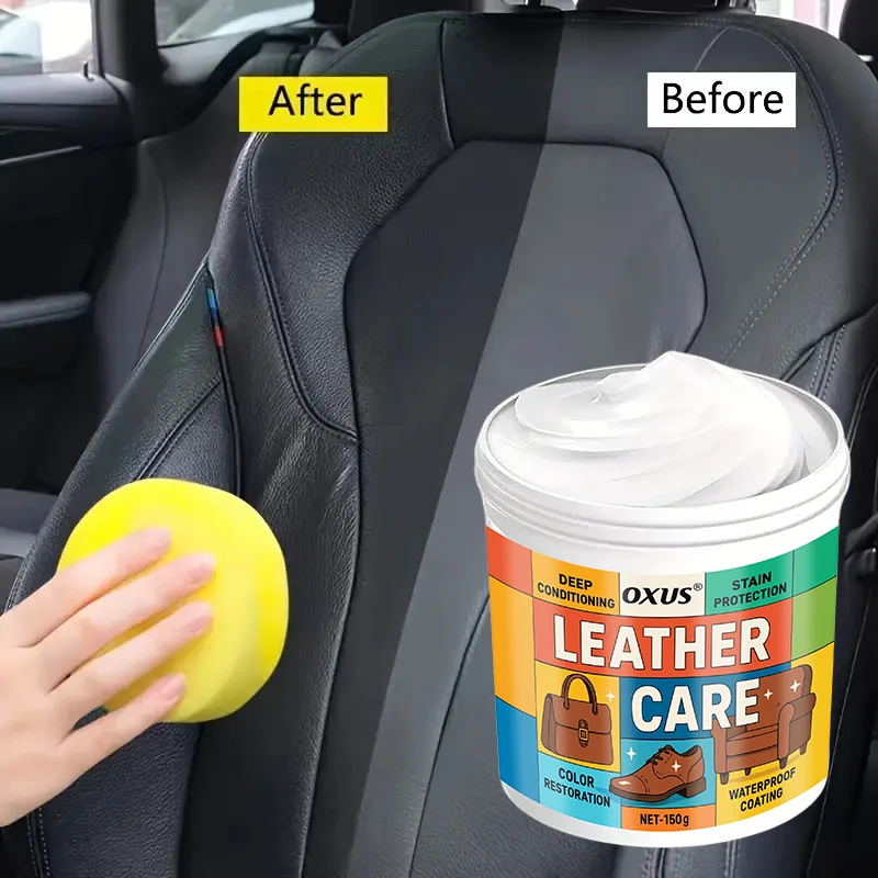Leather Conditioner Long Lasting Car Seats Polishing Nourishment Care Leather Care Cream for Leather Pant Bag Shoes Furniture