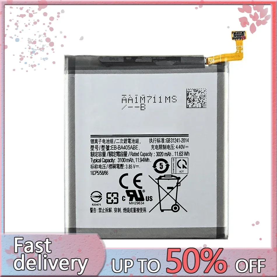 EB-BA405ABE EB-BA405ABU 3100mAh battery For SAMSUNG Galaxy A40 2019 SM-A405FM/DS A405FN/DS GH82-19582A + Tools