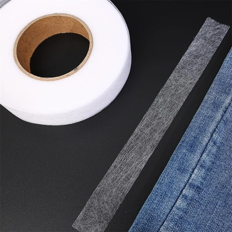 60M Double-sided Adhesive Interlining Cloth Nonwoven Bonded Cloth Sewing Fabric Tape Patchwork Cloth Garment Sewing Accessoriess