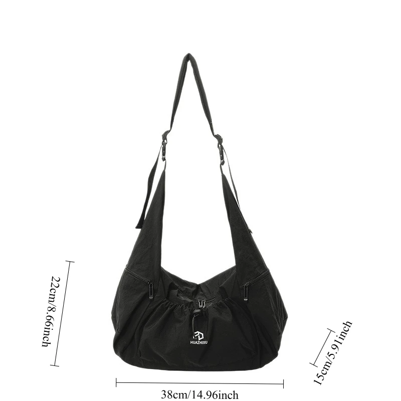 خريف جديد بسيط ومتعدد الاستخدامات حقائب كروسبودي حقائب كتف ترفيهية عصرية بسيطة عادية محكم حقيبة مدرب عادية للنساء