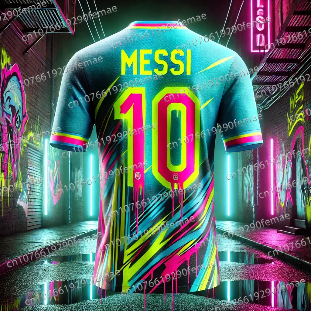 NEW Messi Fashion Graffiti Element Printed Pattern Men's Sports T-shirt Daily Outdoor Comfortable Breathable Jersey