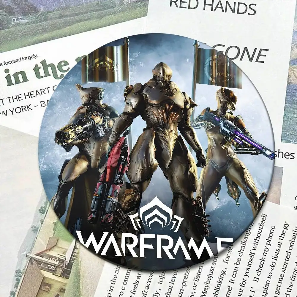 لعبة W-Warframe دبابيس إبداعية مضحكة مستديرة المفاجئة في بروش شارة حقيبة الظهر قبعة اكسسوارات مجوهرات هدايا لصديق