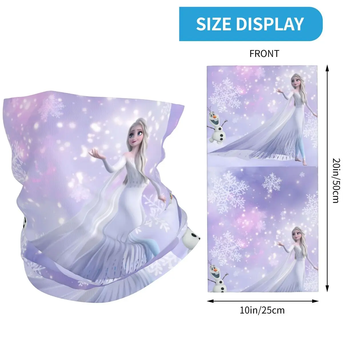 Frozen Elsa Sisters Bandana y2k Cool Bivakmuts Lente Buitensporten Anti-UV Fietsmasker Naadloos Zacht Tactisch Masker