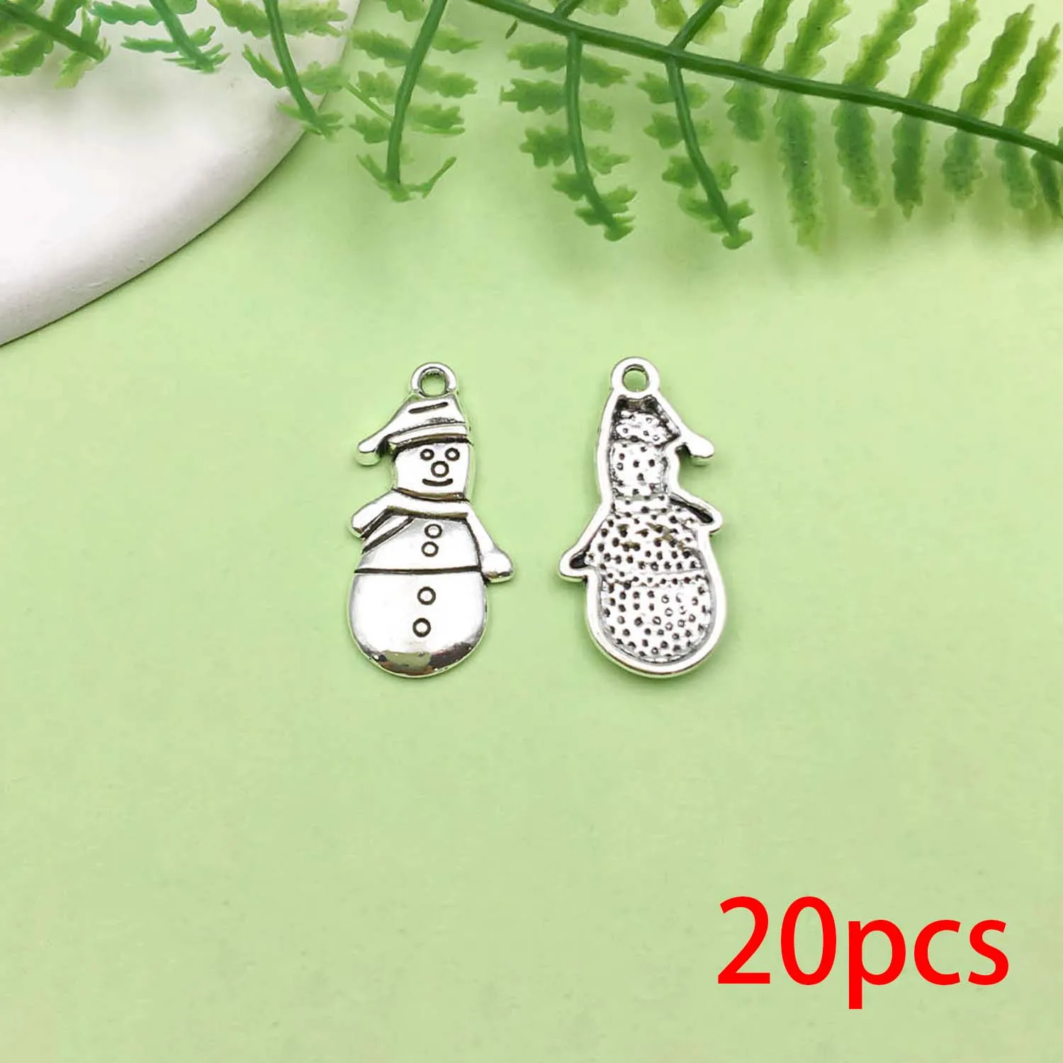 20/43pcs Christmas Decoration Charms Alloy Santa Claus
