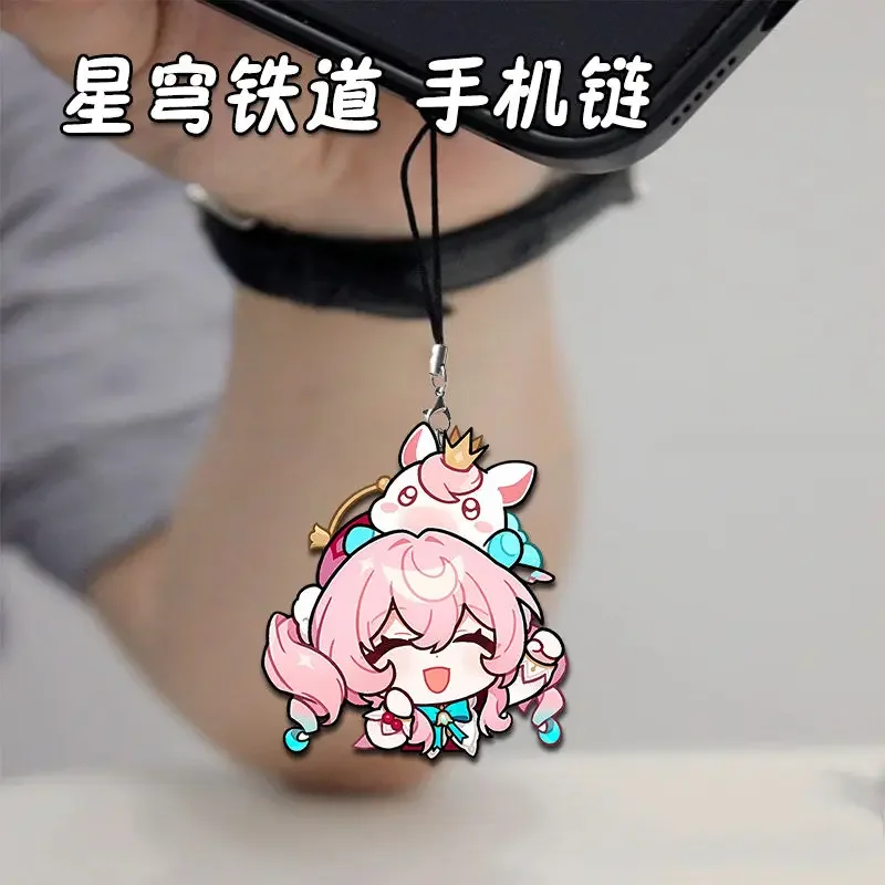 هونكاي: ستار السكك الحديدية التشفير هايسين أنكسا الأحد المفاتيح للطلاب قلادة الحبل ديكور سحر سلسلة هواتف محمولة حزام الديكورات