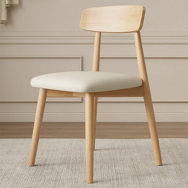 

Деревянные обеденные стулья кремового цвета, современный минималистский стиль, современные обеденные стулья для проживания в семье, ресторан, отель, мебель для дома Cadeiras Lscy