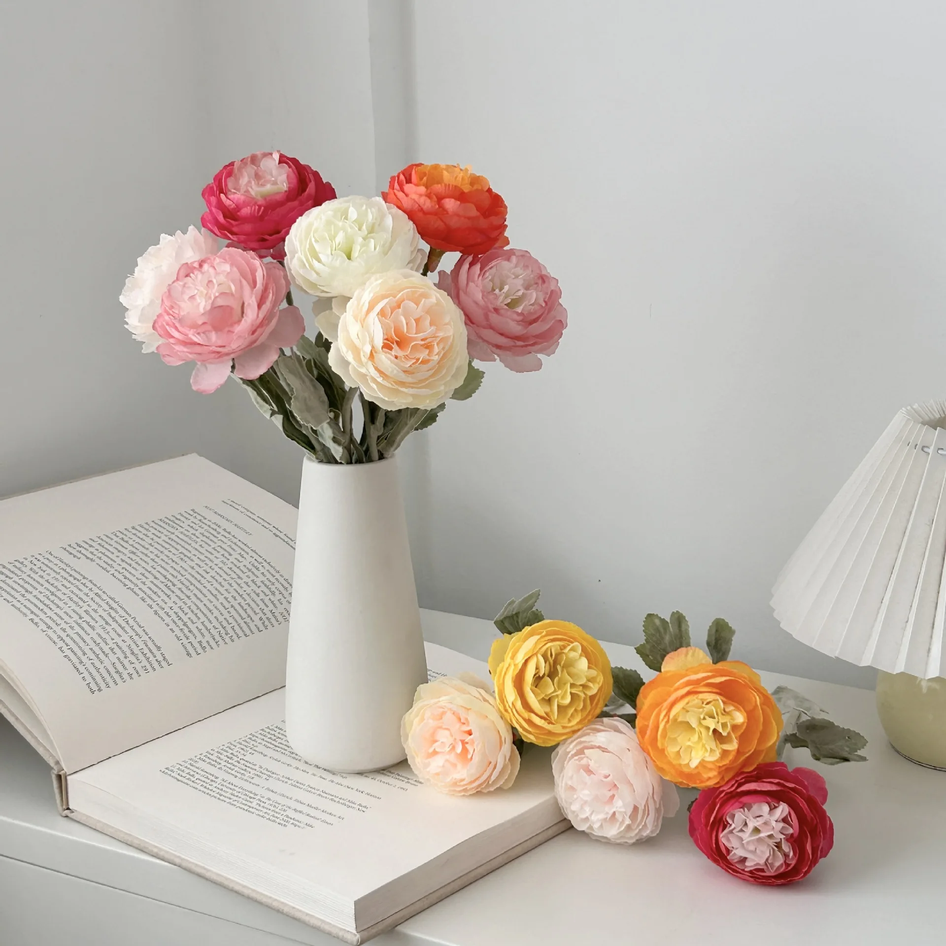 

1pcs Artificial Flowers Fake Flower Arrangement Bouquet Peony Living Room Table Wall Decoration Floral Simulation Home Decor