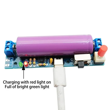 18650 وحدة شحن بطارية ليثيوم DC3.7V وحدة بطارية ليثيوم أيون شحن الكنز USB قوة البنك لتقوم بها بنفسك عدة واجهة Type-C