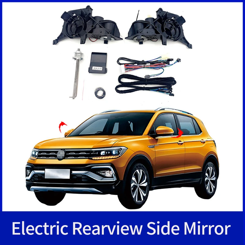 For VW T-Cross 2018+ Auto Intelligent Automatic Car Electric Rearview Side Mirror Folding System Kit Module