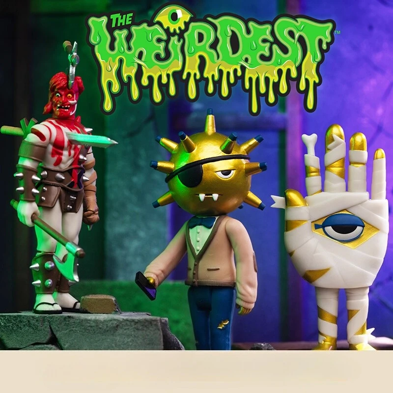 

Super7 THE WEIRDEST Series Wave 6: Trauma, Mummy's Hand, Gore Warrior – Classic Trendy Action Figures, Collectibles