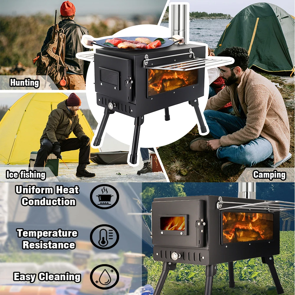 Stufa a Legna Portatile per Ca - Outdoor Camping Fireplace recensione e prezzo