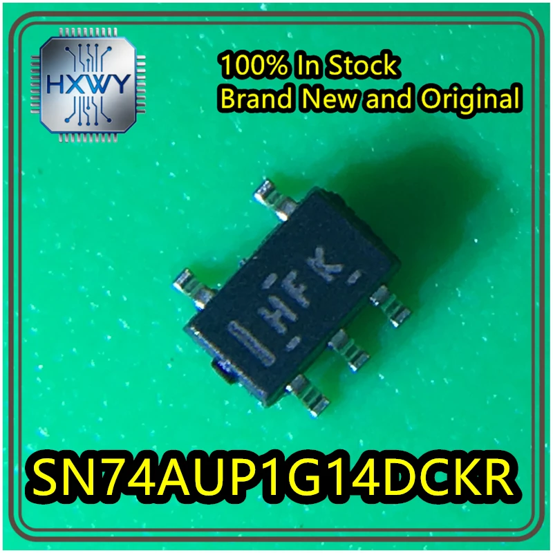 (50/200 pieces) SN74AUP1G14DCKR HFK SC-70-5 Single-channel Schmitt trigger inverter, brand new, original, in stock. Electronic d