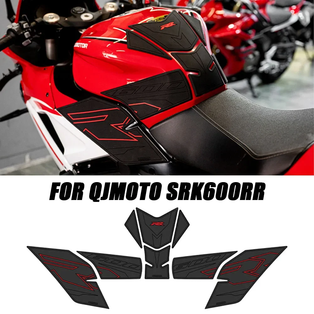 

Motorcycle Side Fuel Tank Pads Protector Stickers Decal Gas Knee Grip Traction For QJMOTO SRK600RR 600RRSRK SRK 600 RR SRK 600RR