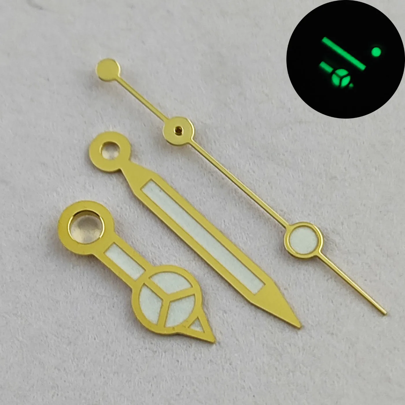 Указатель часов NH35 подходит для механизма NH35NH34NH36, зеленые светящиеся стрелки, аксессуары для часов