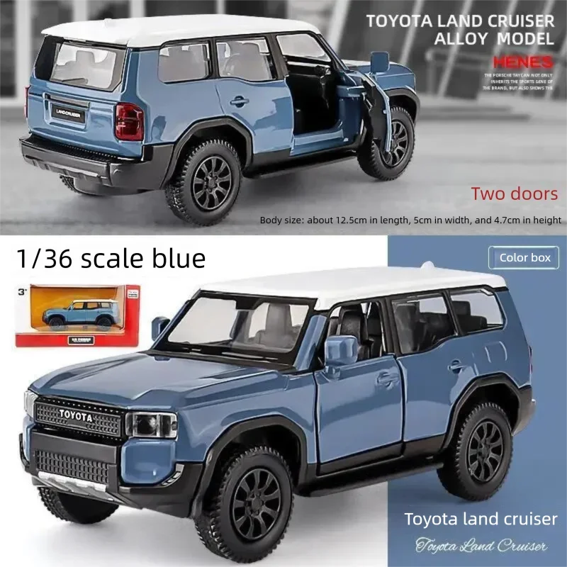 

MAKEDA 1:36 Toyota Land Cruiser Alloy Car Model Openable Door Pull Back Simulation Off-Road Vehicle Kids Toy Car