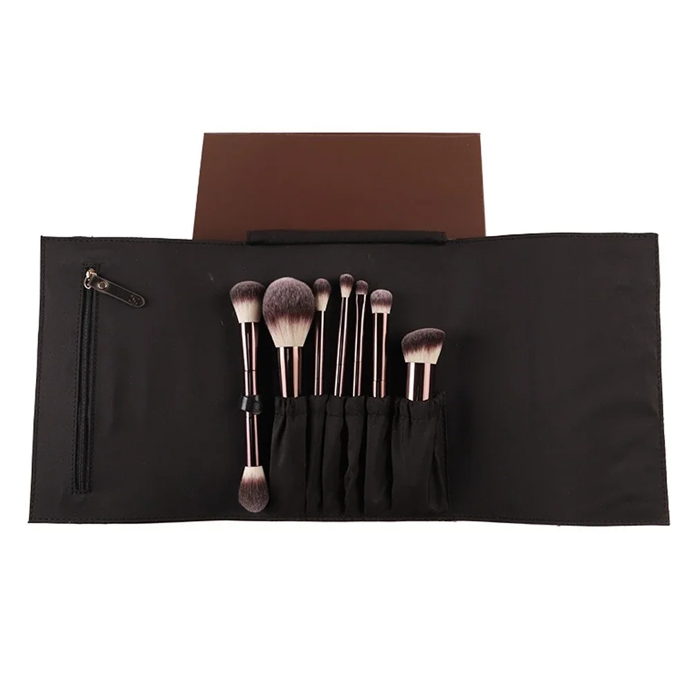 7 PCS brush sets with bags, loose powder brushes, high-end foundation brushes, full set of makeup brush bags.