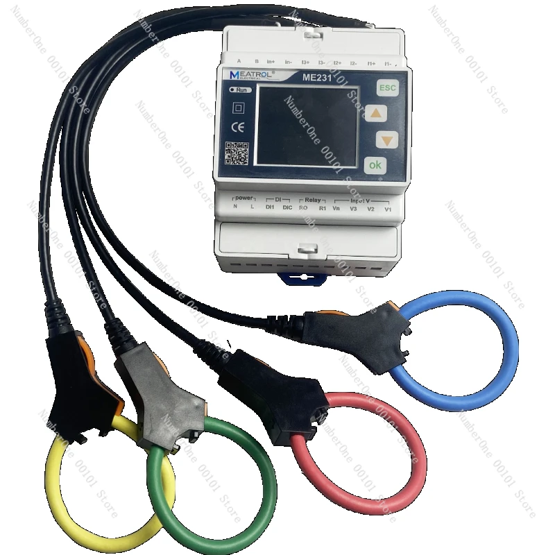 

High quality Rogowski coil 333mV Split Core CT Connected RS485 Modbus RTU Energy Meter