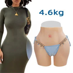 MUSIC POET Silicone pants 3cm crotch Big Sexy Fake Buttocks and Hips Enhancement Hourglass curve for Woman Realistic Ass Cosplay