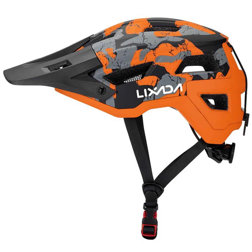 Lixada Fahrradhelm Herren Damen MTB Rennradhelm 55–61 cm verstellbares Zifferblatt abnehmbares Visier Belüftung 14 Belüftungsöffnungen Fahrradhelm – Detail 4
