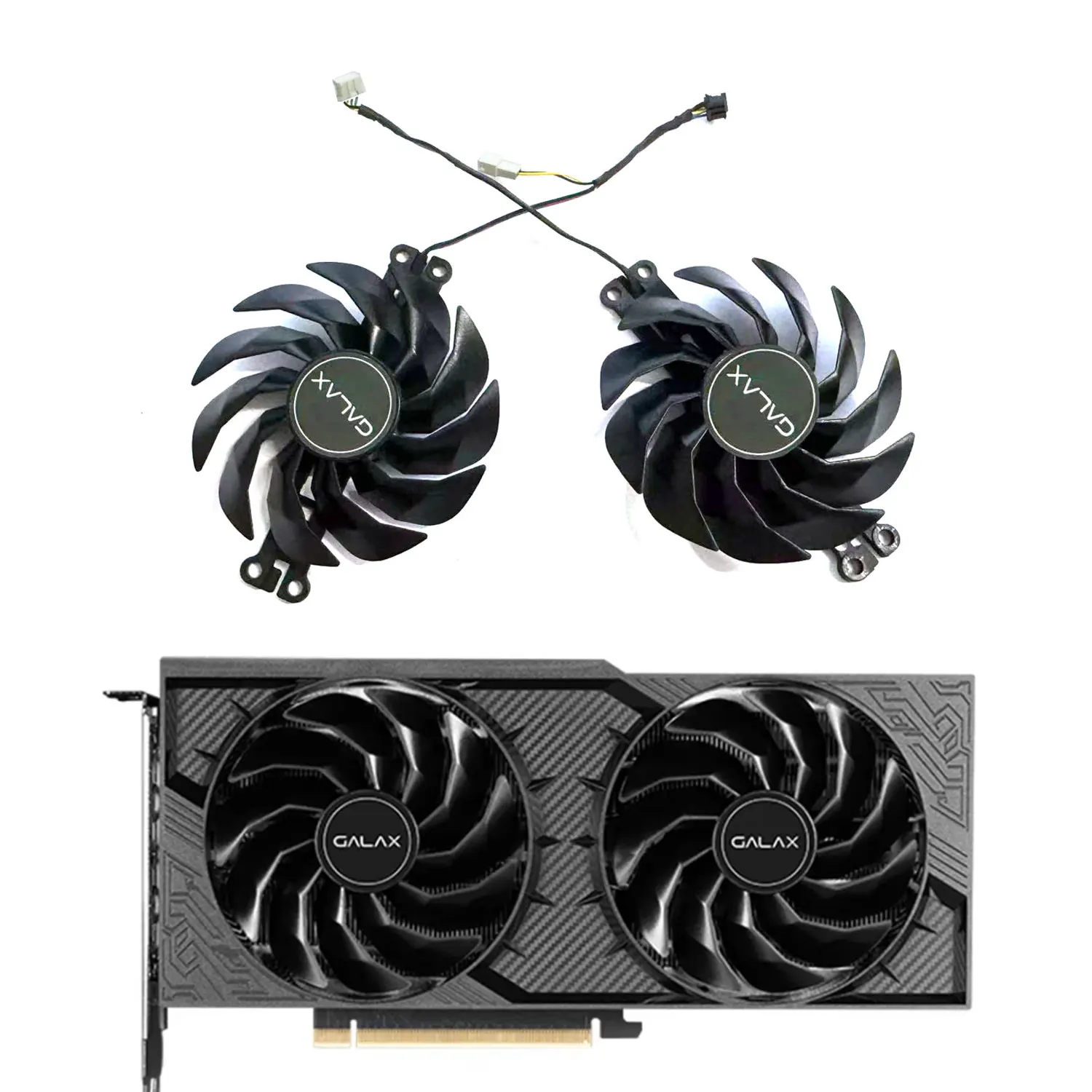 Graphics Card Replacement Fan T129215SU 4PIN For GALAX GeForce RTX4060TI 4070 SUPER 1-Click OC 2X V2 Graphics Card