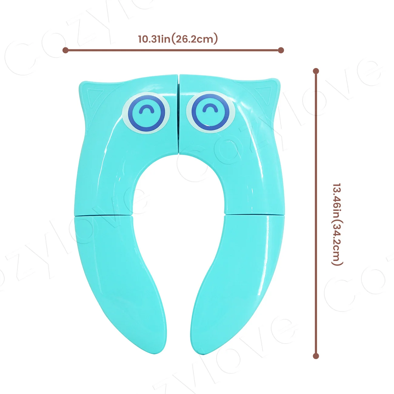 Foldable Travel Toilet Seat Cute Owl Design Portable Potty Training Seat with Travel Case for Toddlers