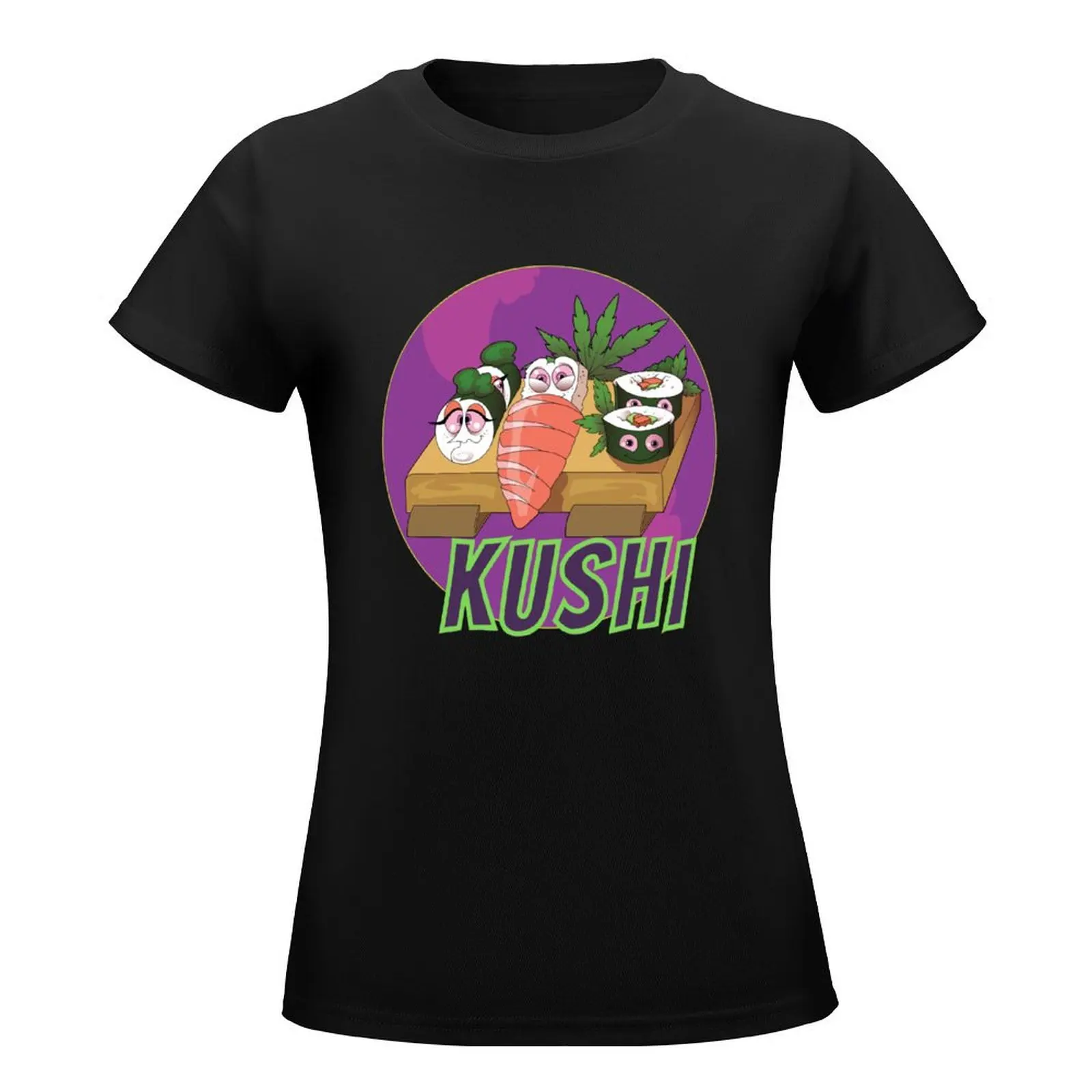 Kushi T-Shirt funny graphics kawaii clothes cute clothes T-shirt Women