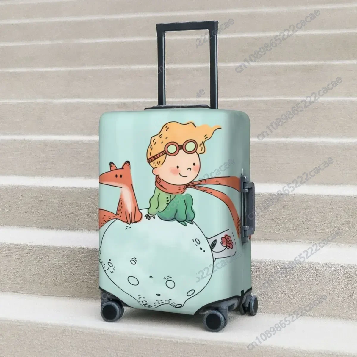 

Fairy Tale Suitcase Cover The Little Prince Fox Cruise Trip Vacation Fun Luggage Supplies Protector Christmas