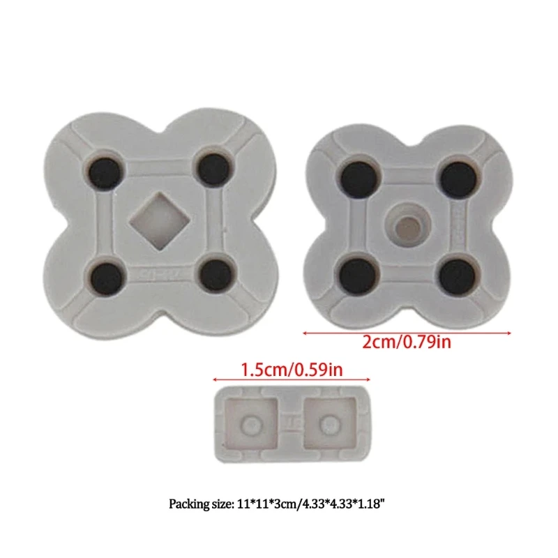 ADWE Conductive Silicone Button Rubber Pad Replacement Repair Part for NDSL