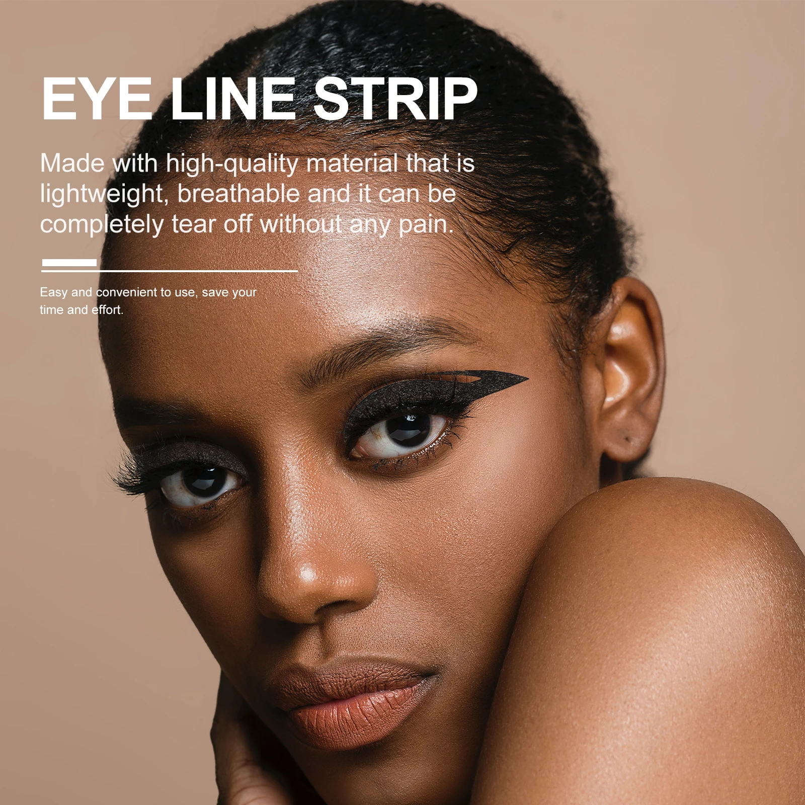 

2pcs Reusable Eyeliner Female Beauty Liner Stickers For Halloween Costume Party Cosplay Face Eye Liner Decals Lightweight Tear