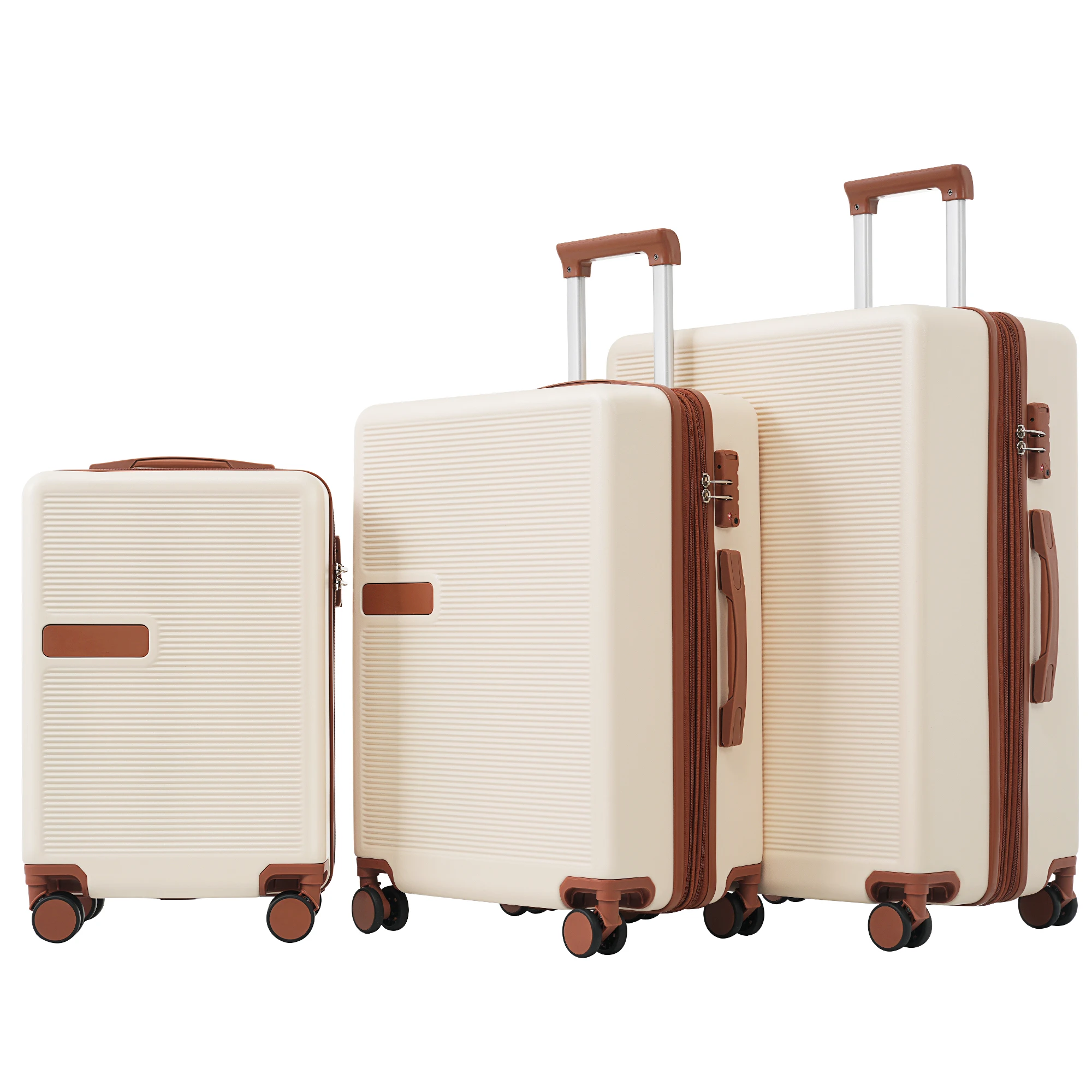 ZHUISHU 3 Piece Luggage Set Hardside Spinner Suitcase with TSA Lock 20