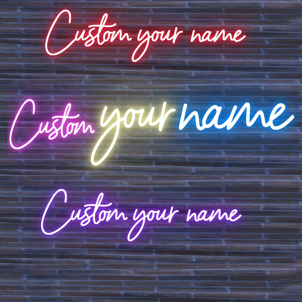 

Custom your Personalised Name Neon Sign Light for girls/boys Birthday Party Bar Wedding Room Wall Decoration Neon Led sign