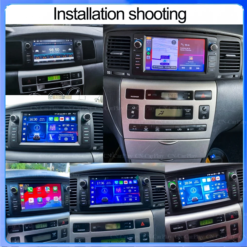 

7-дюймовая Android 16 автомагнитола для Toyota Corolla E120 2003-2006, BYD F3, GPS-навигация, стерео, CarPlay, мультимедиа, видео, 8-ядерный процессор, 5G