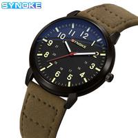 SYNOKE Men Quartz Watch New Style Fashion Sport Business Belt Retro Watch For Men Watch Student Wristwatch Sports Non Mechanical