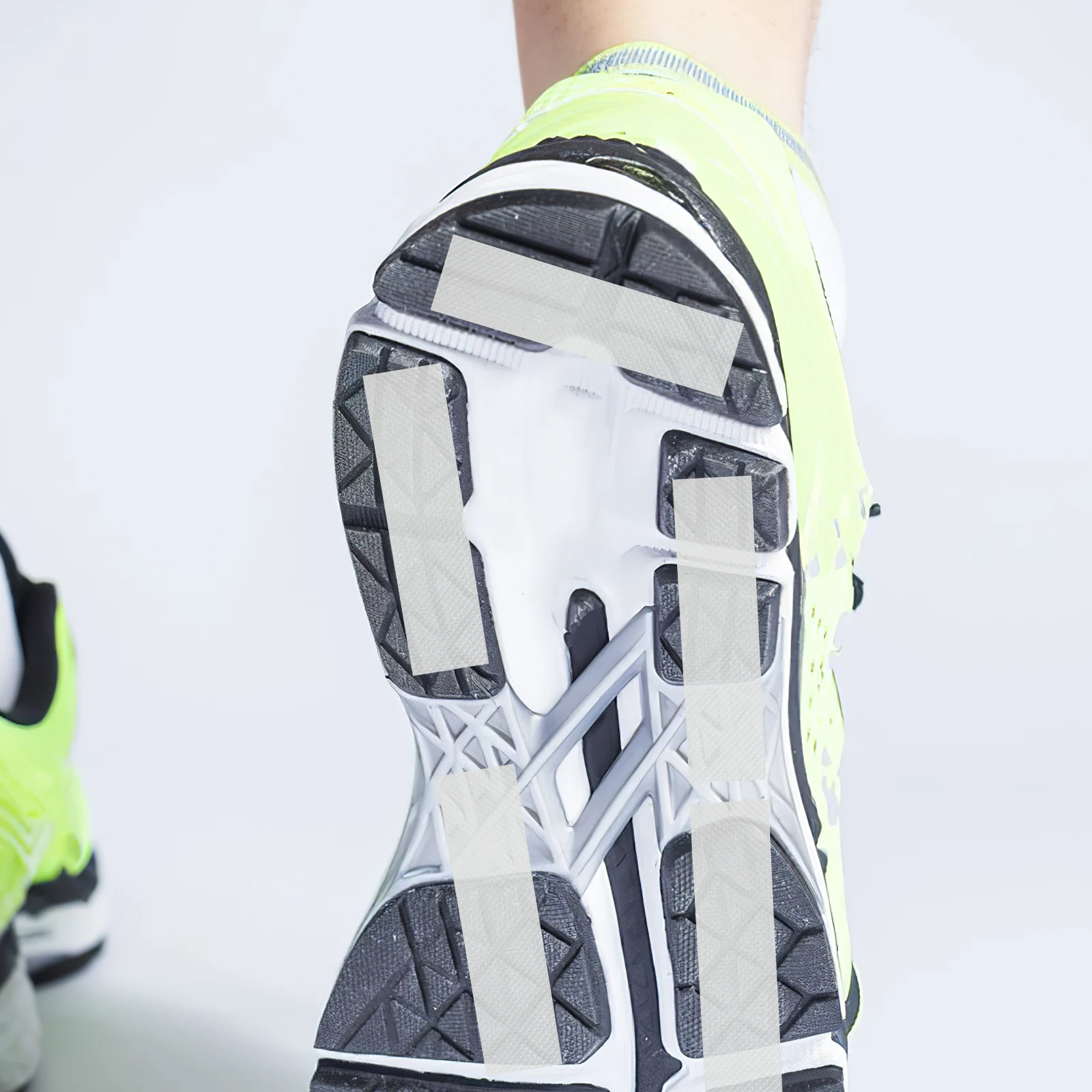 

25mmx5m Non slip Self adhesive Shoe Transparent DIY Cuttable Pads Protect Heels Rubber Material Foot Care Tools