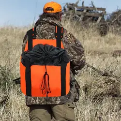 Hunting Chest Pack Orange Hunting Vest With Game Pouch Adjustable Turkey Vest Comfortable Hunting Gear Large Capacity Upland