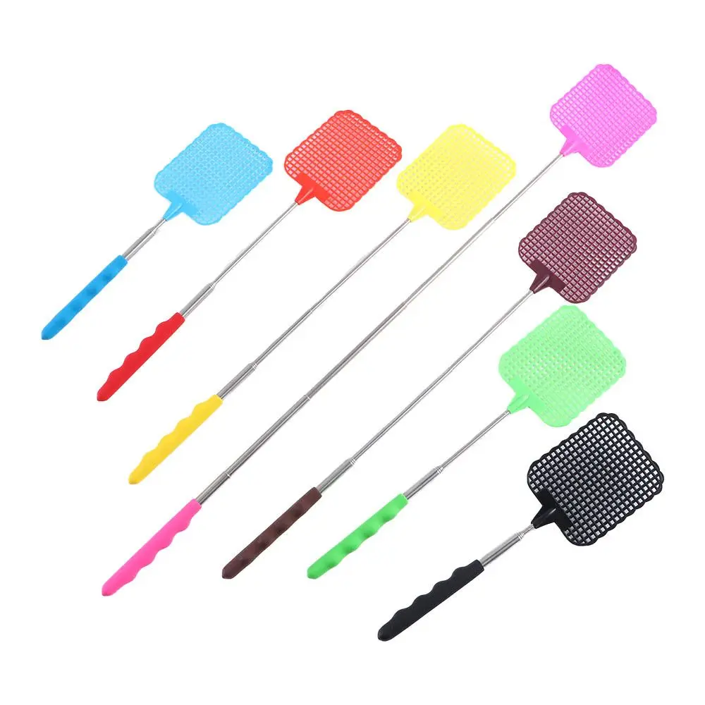 Plastic Household Insect Flapper Extendable Fly Swatter Bug Killer Mosquito Catcher Pest Control