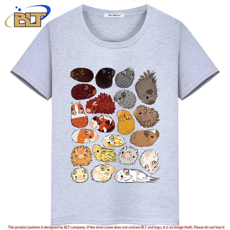 

Guinea Pig Gradient Kids T-Shirt summer children's short-sleeved casual tops for boys and girls