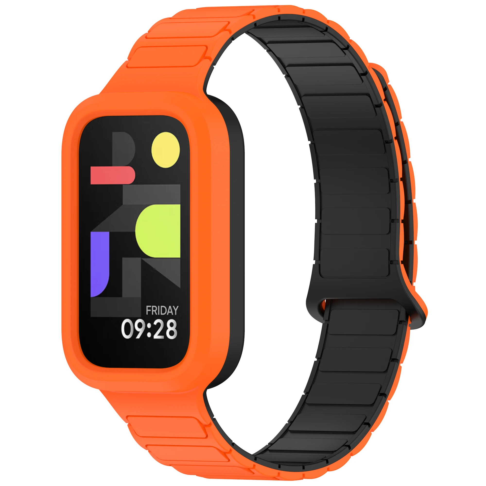 Magnetische Uhrenarmbänder für Xiaomi Smart Mi Band 9 Active Zubehör Sport Silikon Armband Pulseira Correa Redmi Band 3 Armband – Detail 1