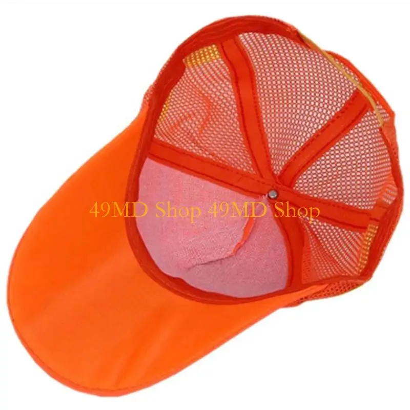 49MD Polyester Reflective Sun Hat with Visibility Accents for Daily Walkers